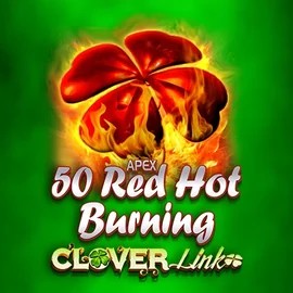 50 Red Hot Burning Clover Links game by Novomatic – logo hosted on Stake Casino