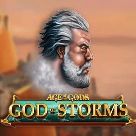 Age Of The Gods: God of Storms casino game by Playtech – featured logo at Stake Casino