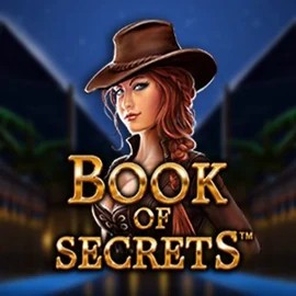 Book of Secrets game by SYNOT Games – logo hosted on Stake Casino