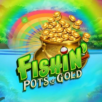 Official Slots logo: Fishin Pots Of Gold by Gameburger Studios at Stake Casino