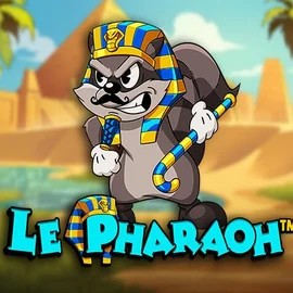 Le Pharaoh online game logo by Hacksaw Gaming on stakecasinoo.eu.com