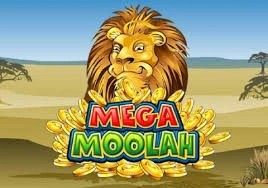 Mega Moolah slot logo by Games Global Stake Casino