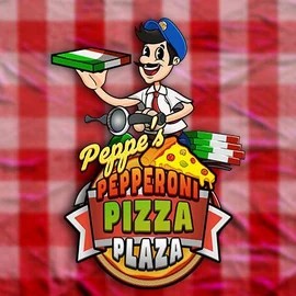 Peppe’s Pepperoni Pizza Plaza by Pragmatic Play, showcased at stakecasinoo.eu.com – game logo