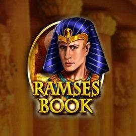 Ramses Book Deluxe slot logo by Gamomat at Stake Casino