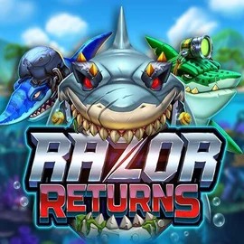 Razor Returns logo – Slots by Push Gaming at Stake Casino