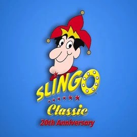 Slingo Classic 20th Anniversary casino game by Slingo – featured logo at Stake Casino